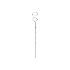 EVON örscuff, 2-i-1 set, silverpläterade