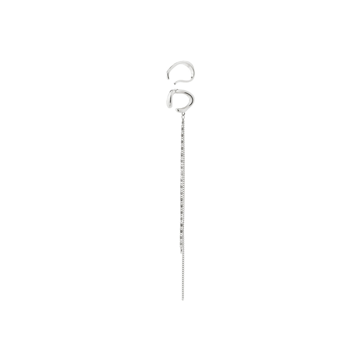 EVON ear cuff, 2-i-1 sett, sølvbelagt