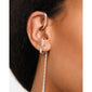 EVON ear cuff, 2-in-1 set, silver-plated