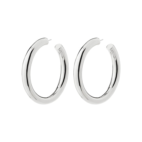 TOVIN hoop earrings silver-plated