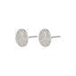 WYNONNA rustic earrings, silver-plated with a raw pattern, offering a blend of edgy elegance for versatile styling.