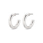 MADDIE recycled chunky hoop earrings silver-plated