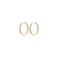 APRIL recycled small hoop earrings gold-plated
