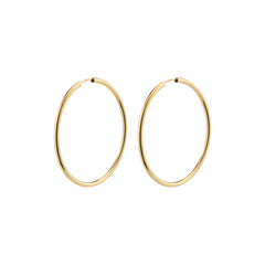 APRIL medium hoops guldpläterade