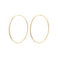 APRIL recycled maxi hoop earrings gold-plated