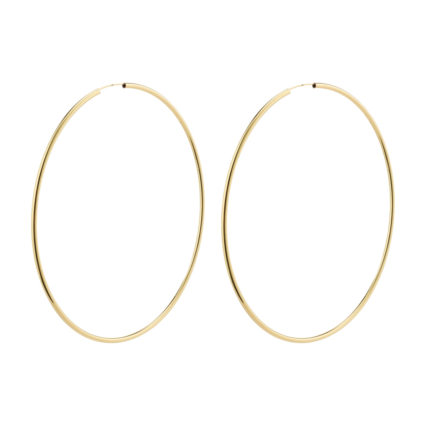 APRIL recycled mega hoop earrings gold-plated