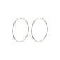 APRIL recycled medium-size hoop earrings silver-plated