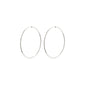 APRIL recycled large hoop earrings silver-plated