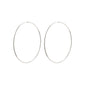 APRIL recycled maxi hoop earrings silver-plated