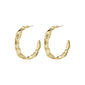 JULITA recycled semi-hoop earrings gold-plated