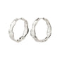 JULITA recycled hoop earrings silver-plated