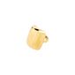 Gold-plated KIERAN ring from Pilgrim, showcasing a chunky, stylish design. Adjustable fit, crafted from 99% recycled material for an eco-friendly statement.