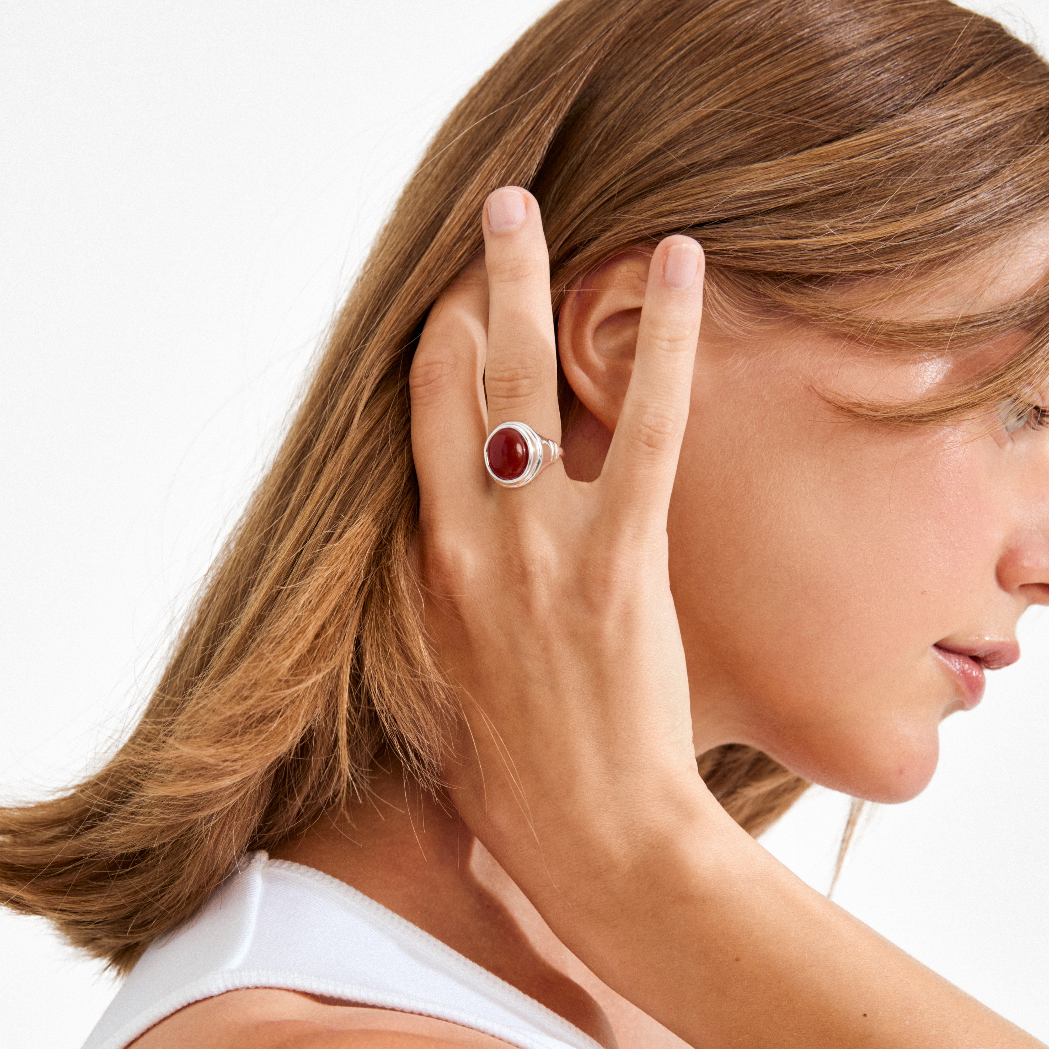 LYNDON ring silver-plated