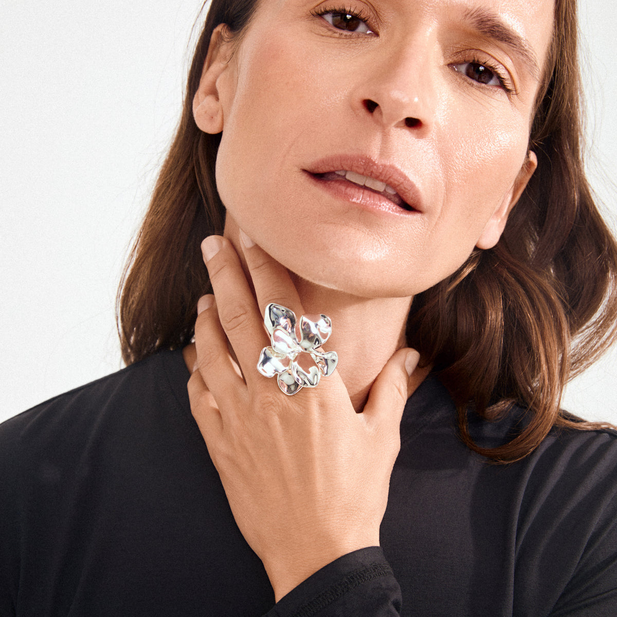 LUNITH Ring versilbert