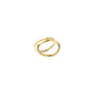 IVARIN rings, 2-in-1 set, gold-plated