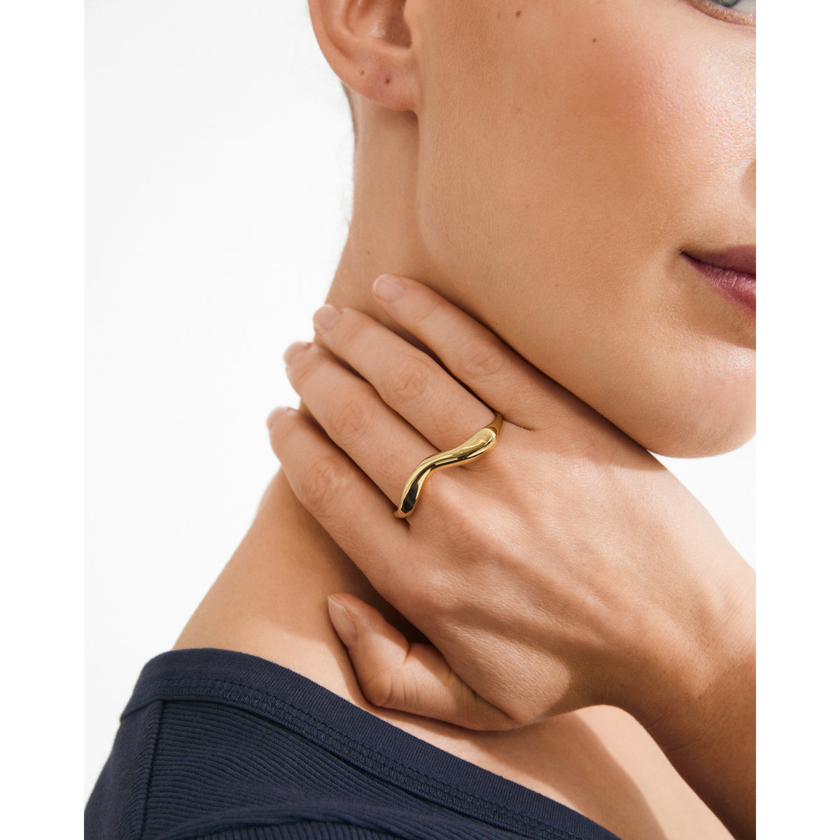 EVON double ring gold-plated