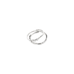 IVARIN rings, 2-in-1 set, silver-plated
