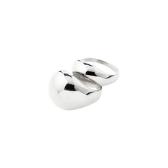 EVON rings, 2-in-1 set, silver-plated
