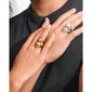 EVON rings, 2-in-1 set, silver-plated