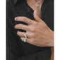 EVON double ring silver-plated