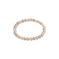 POWERSTONE bracelet featuring close-up of round gray agate beads on lycra elastic, showcasing timeless and trendy Scandinavian craftsmanship from Pilgrim.