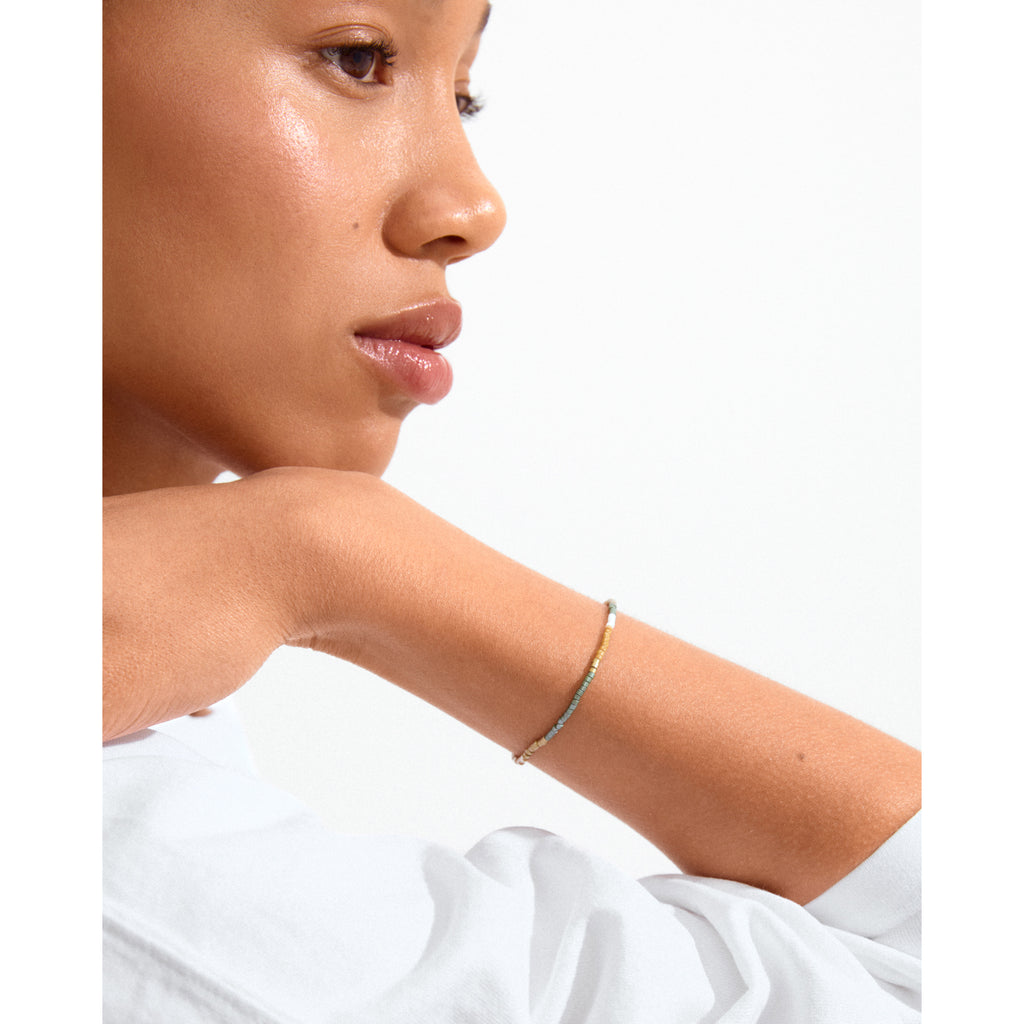 ALISON bracelet brown, gold-plated