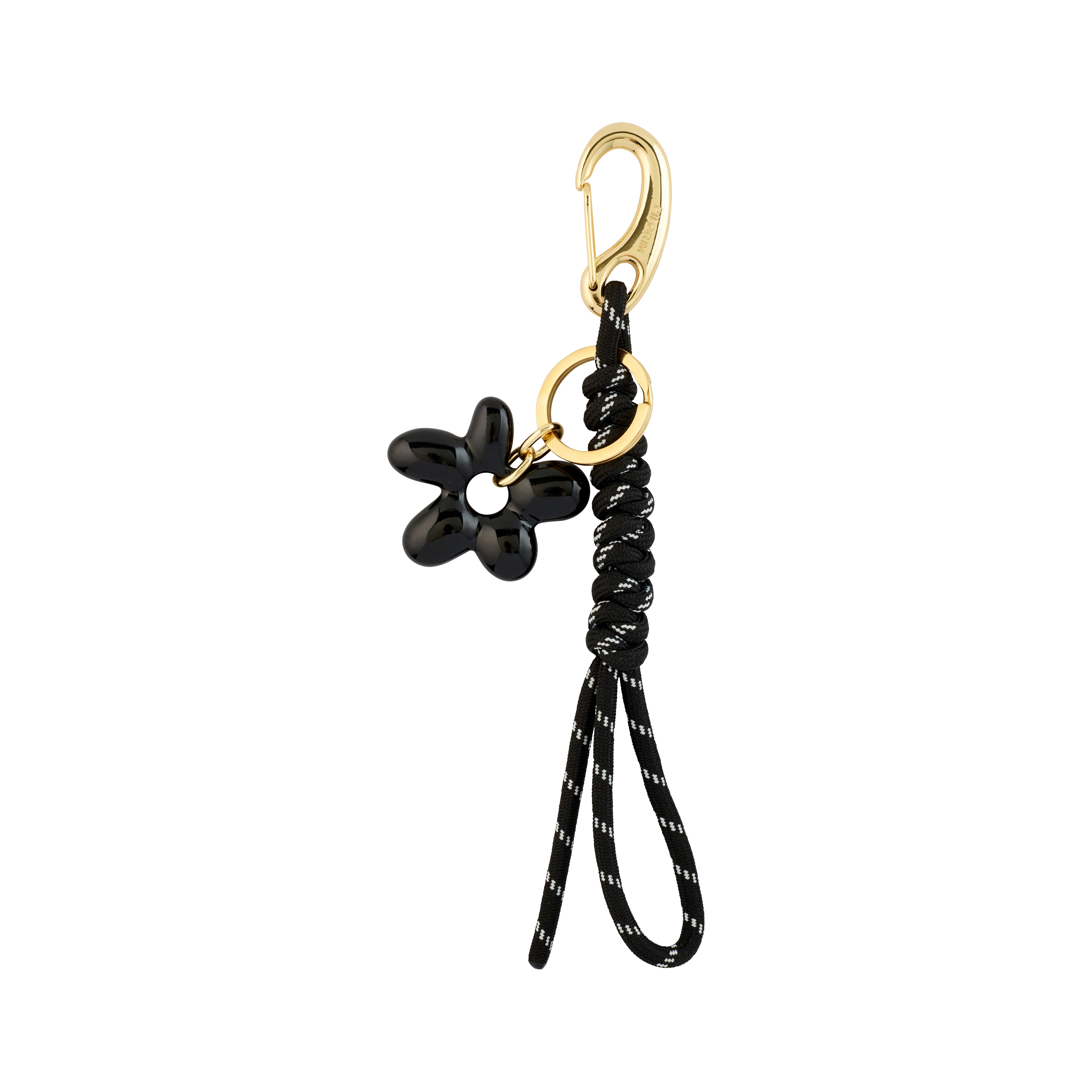 AERUN key hanger, black/gold-plated