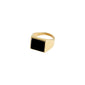 CASE recycled signet ring gold-plated
