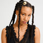 AMARIS hair accessory gold-plated adorns long braids, enhancing the stylish look with its shiny deco element, perfect for an elevated casual or formal hairstyle.