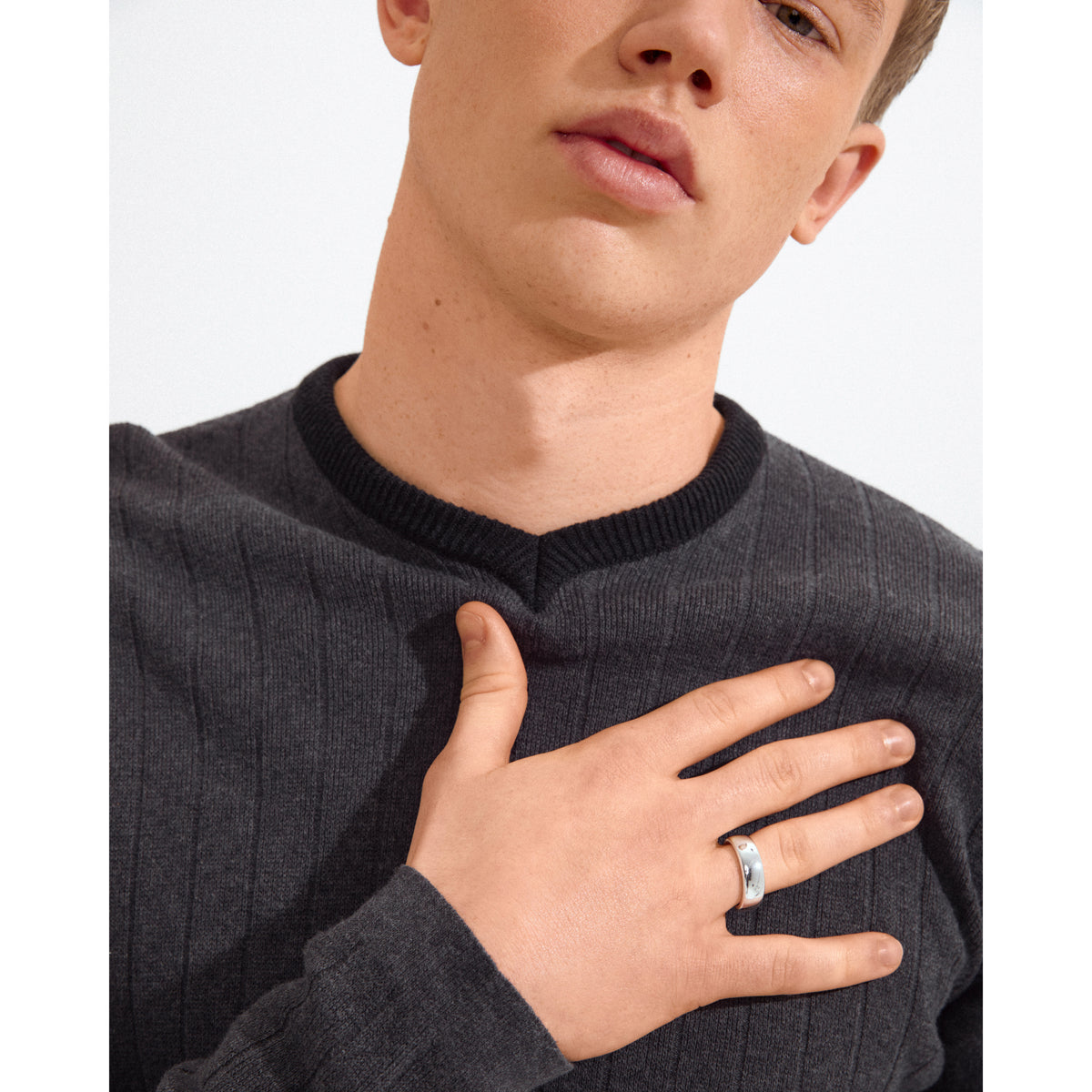 ELIO Ring versilbert