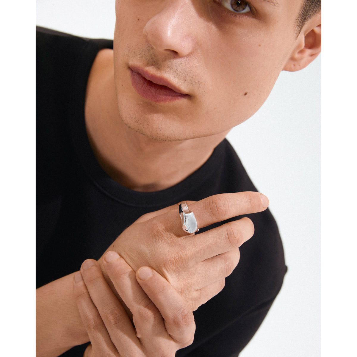 INDI Ring versilbert