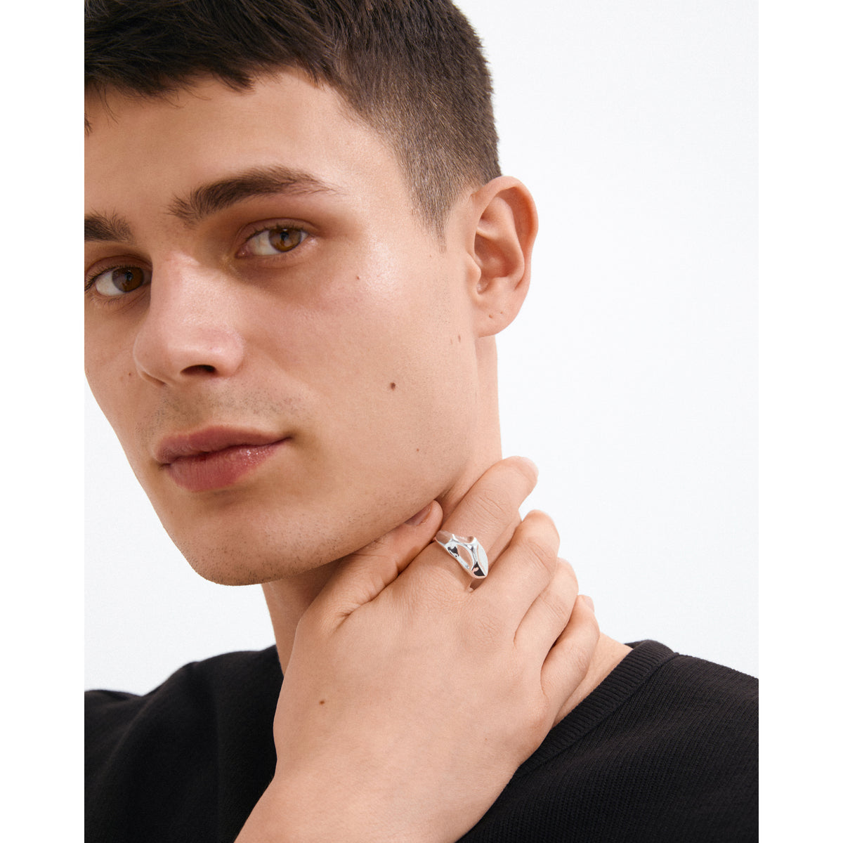 INDI Ring versilbert