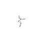 PRISKILLA single earring silver-plated, featuring an elegantly twisted snake design symbolizing renewal, crafted from 98% recycled materials for a mysterious, personalized look.