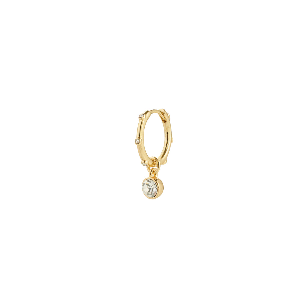 SUNNY single ørering guldbelagt