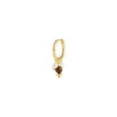 ROYAL single ørering guldbelagt