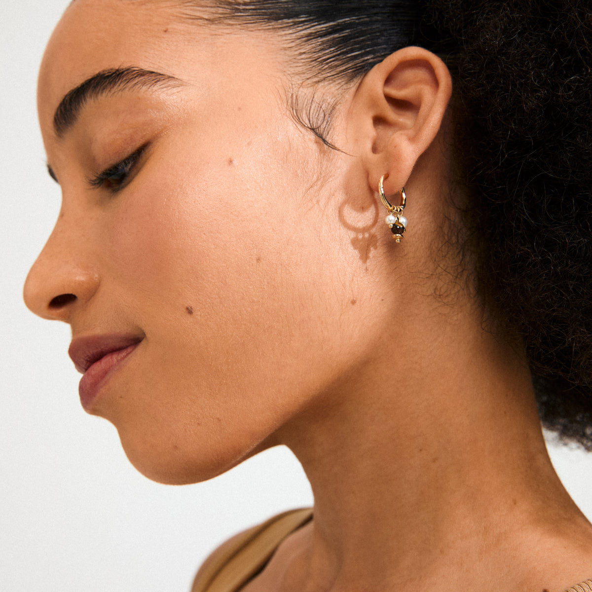 ROYAL single earring gold-plated