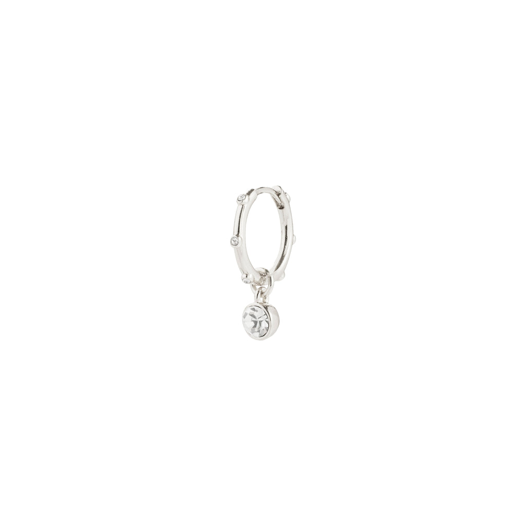SUNNY single ørering sølvbelagt
