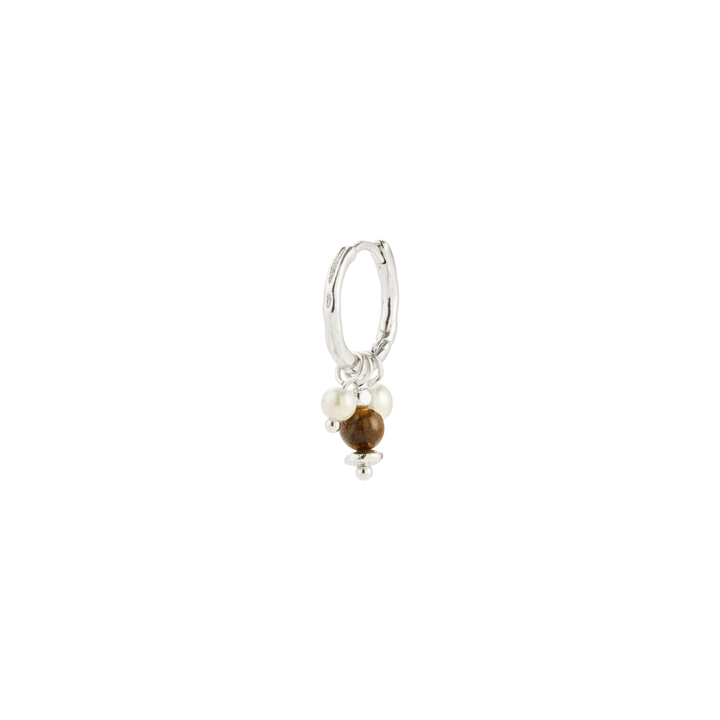 ROYAL single ørering sølvbelagt