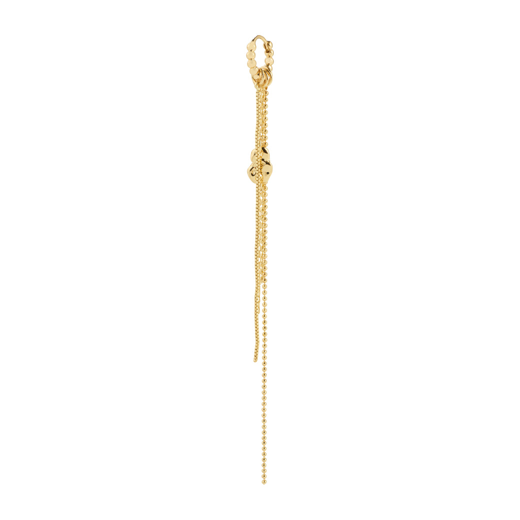 KARTER single ørering guldbelagt