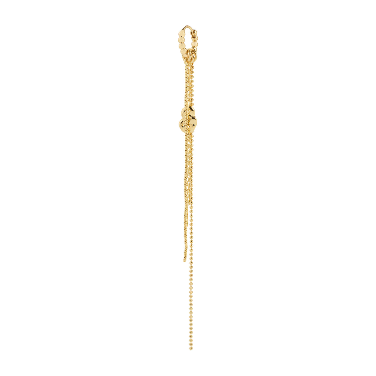 KARTER single ørering guldbelagt