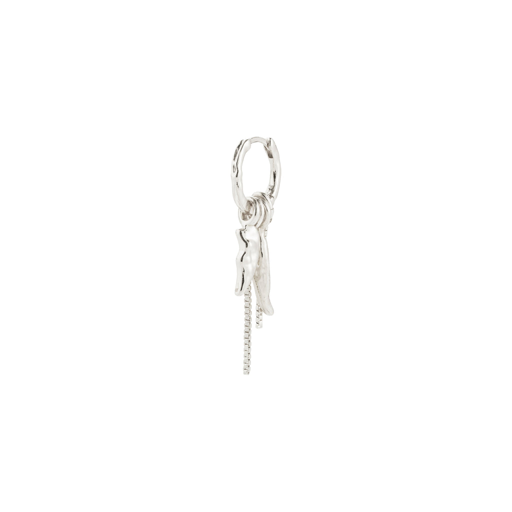 STERLING single ørering sølvbelagt
