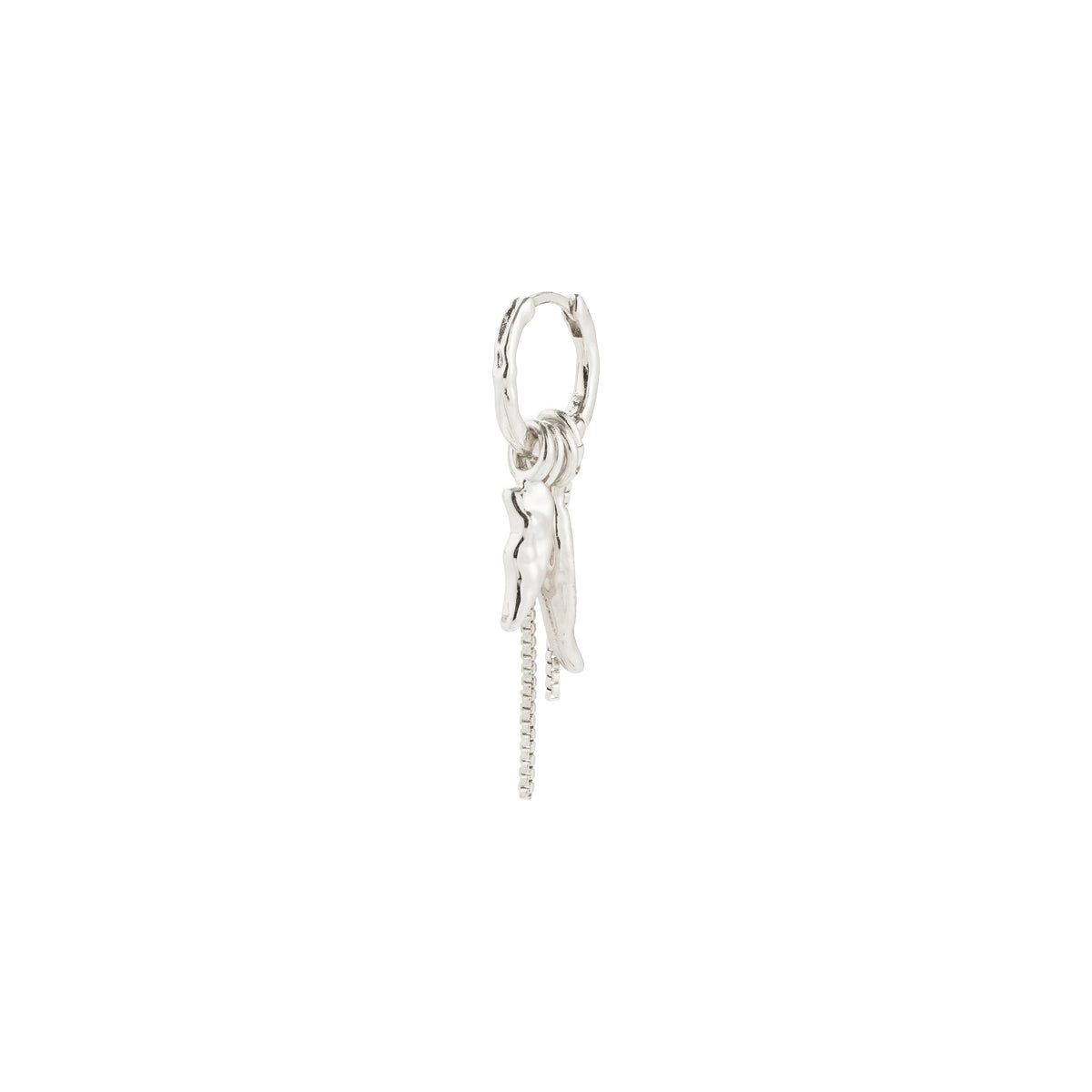 STERLING single ørering sølvbelagt