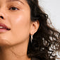 STERLING single earring, silver-plated, features slender chains and organic pendants, embodying a boho-chic vibe, crafted from 99% recycled materials with a handcrafted feel.
