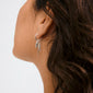 STERLING single earring, silver-plated, features slender chains and organic pendants, exuding a boho-chic vibe with a handcrafted feel, crafted from 99% recycled material.