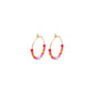 MAGGIE multi colored hoop earrings gold-plated