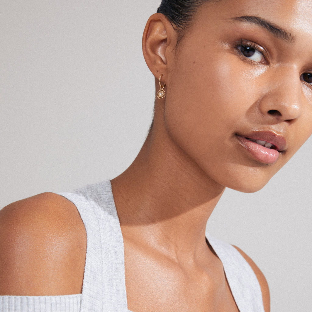 TITANIA single earring gold-plated