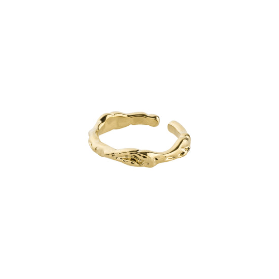 COSIMA organic shape toe ring gold-plated