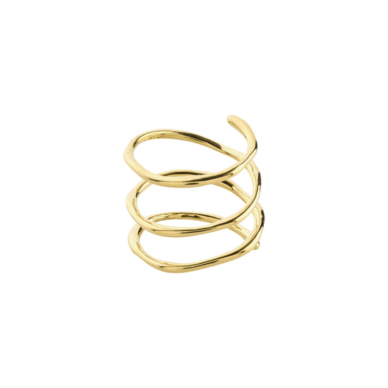 GIANNA spiral toe ring gold-plated