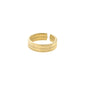 MARISOL flat snakechain toe ring gold-plated