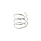 GIANNA spiral toe ring silver-plated